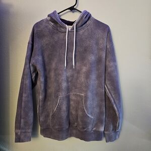 Zine Clothing Men's Acid Washed Purple Hoodie Zumiez